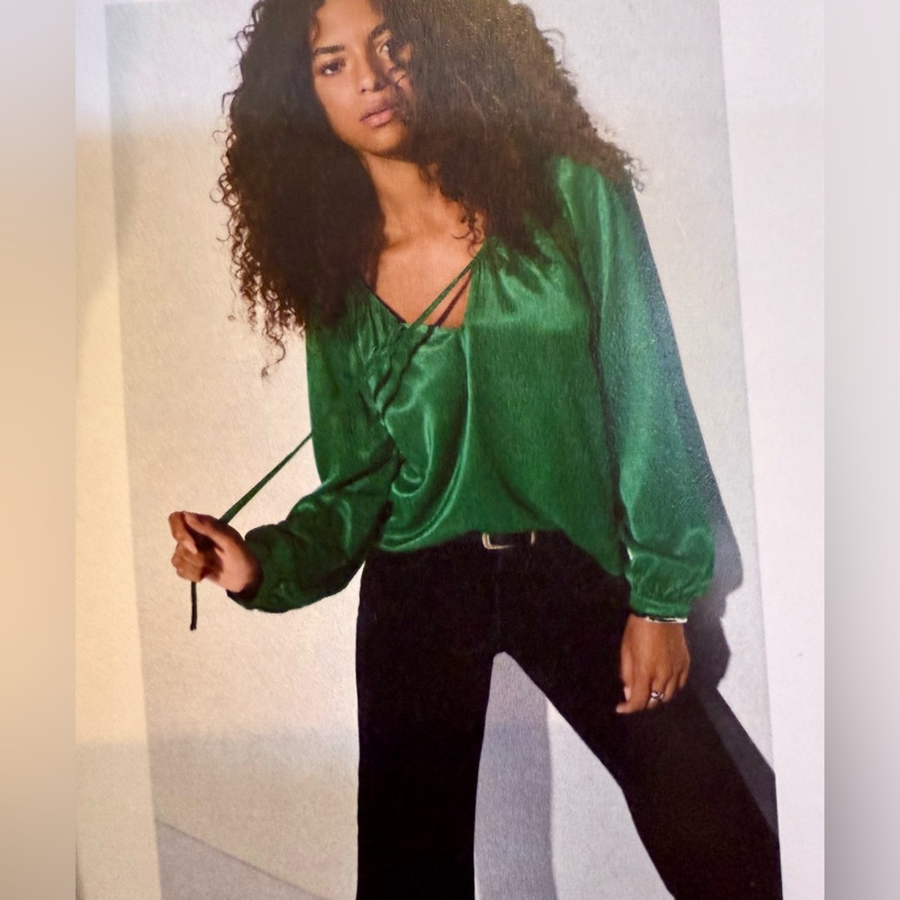 NWT Nation LTD Ellie Tie blouse, size small